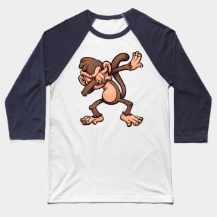 Dabbing cartoon monkey Baseball T-Shirt